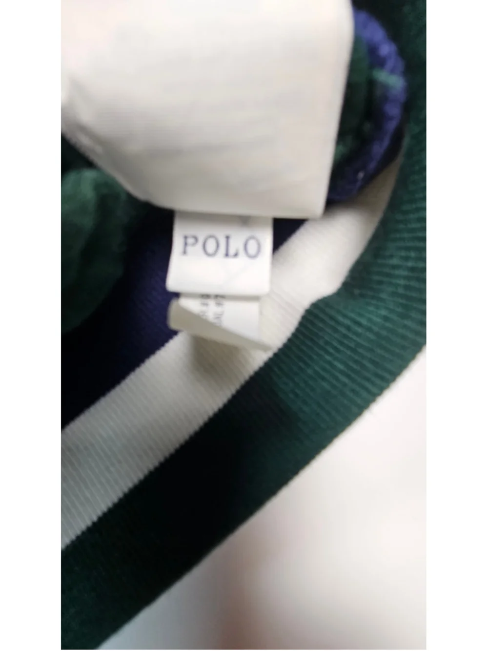 Polo Ralph Lauren Full Zip Varsity Jacket Men's 2XB Green Purple Cotton Pony